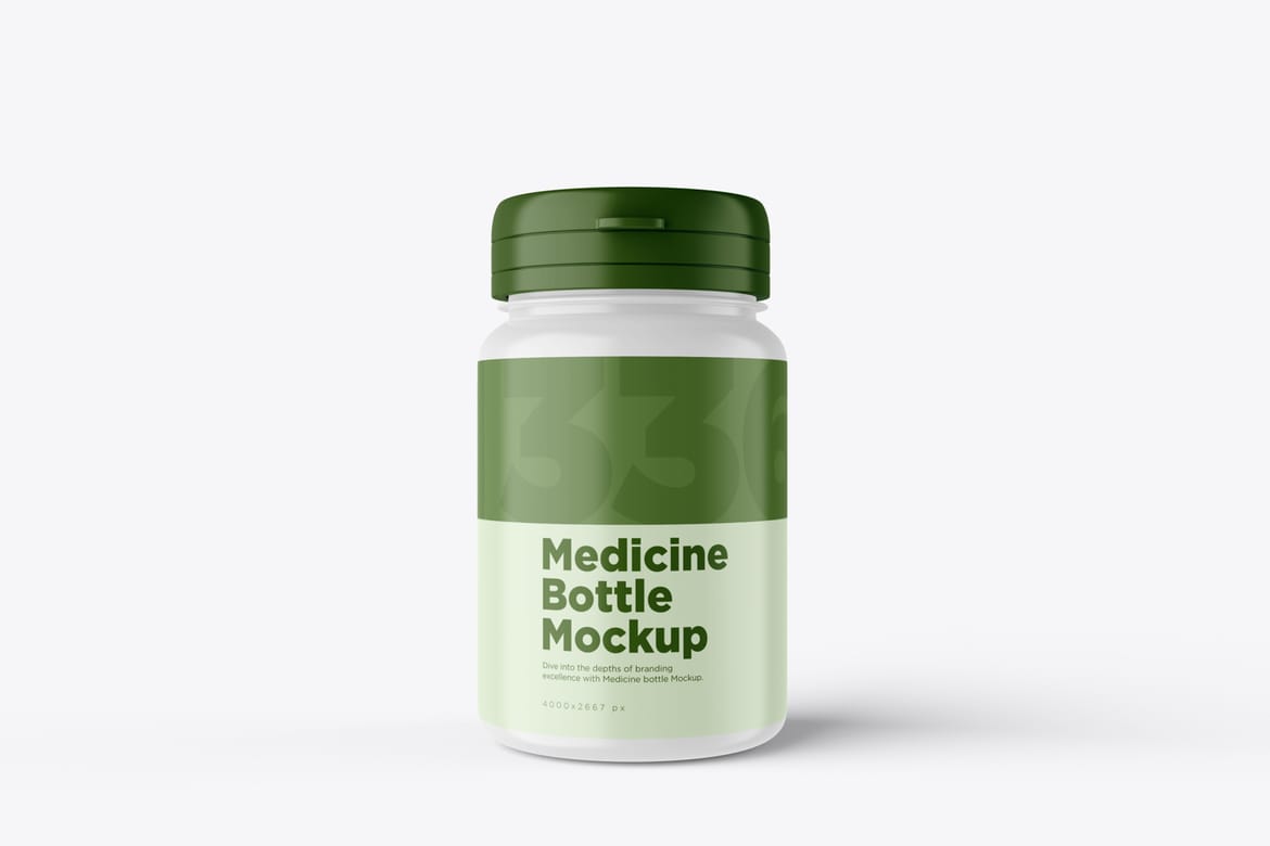 Medicine Bottle PSD Mockup
