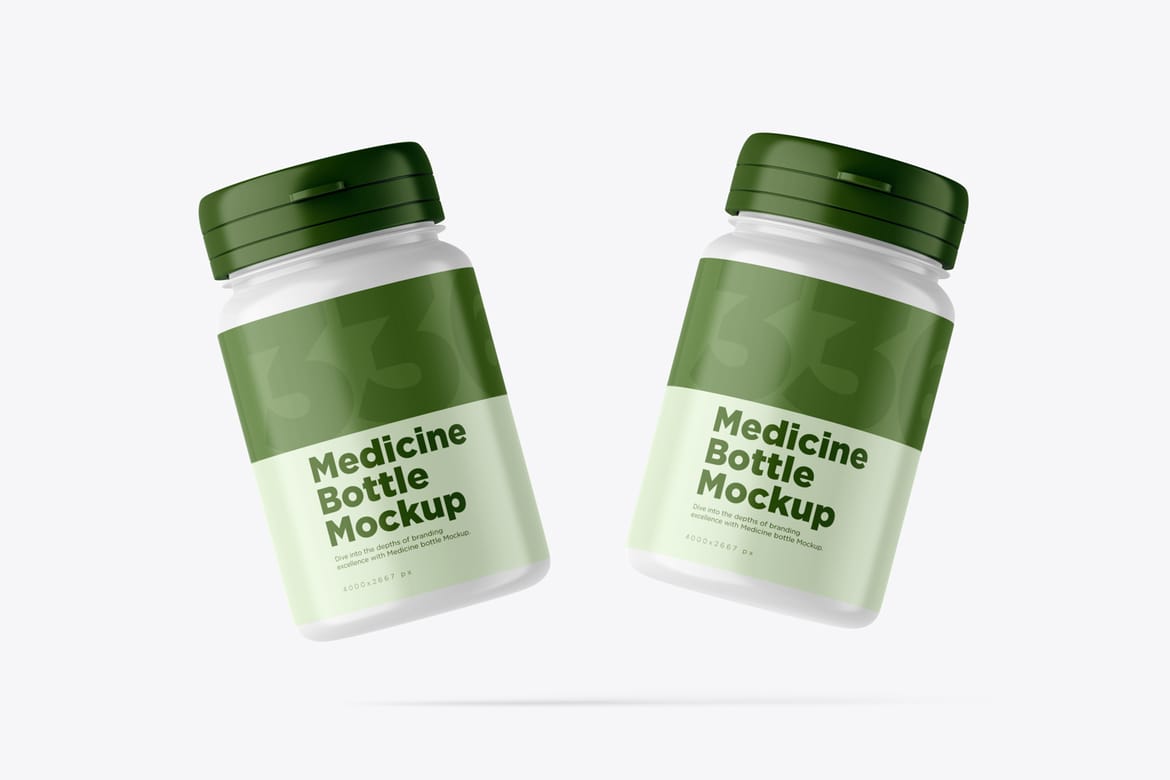 Medicine Bottle PSD Mockup
