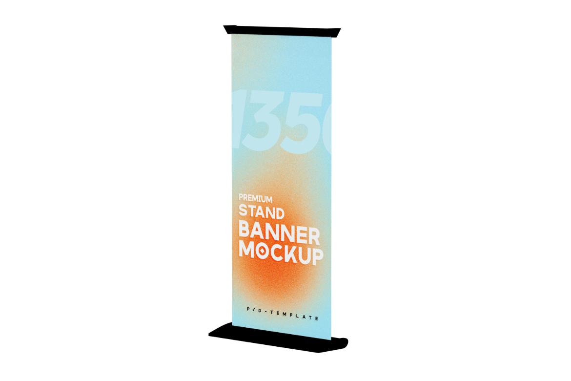 Exhibition Stand Roll-Up Banner Mockup