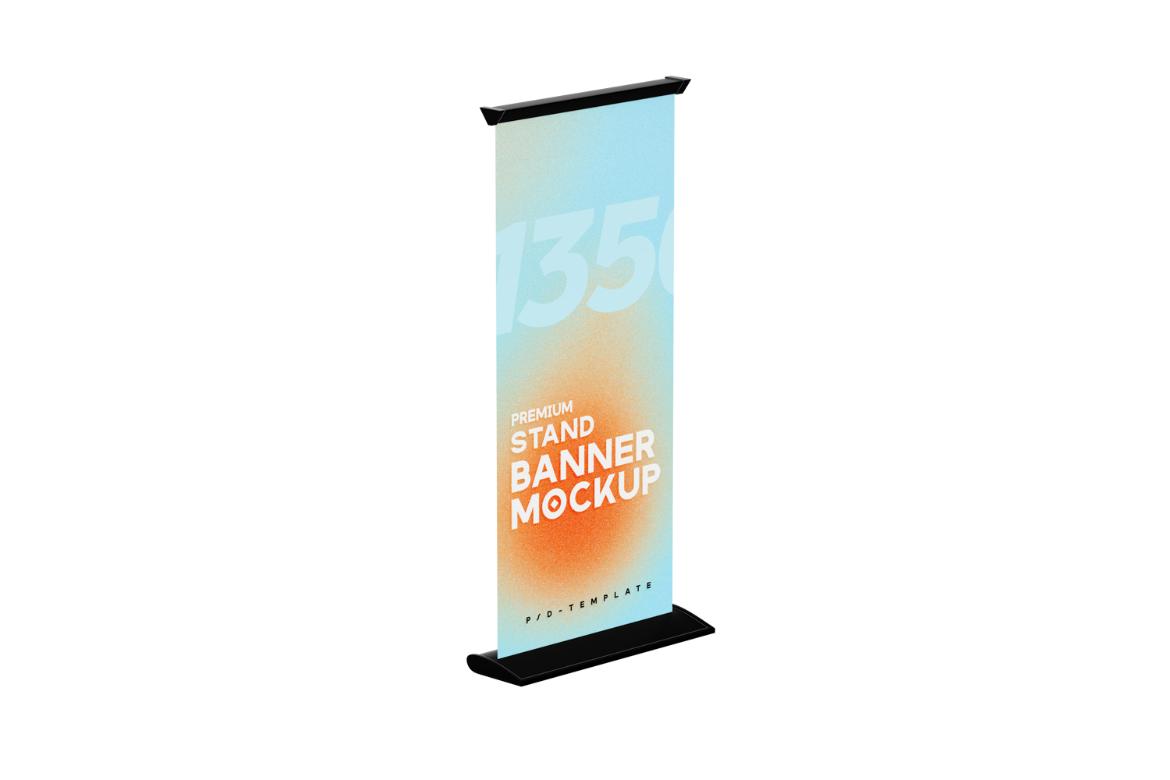 Exhibition Stand Roll-Up Banner Mockup