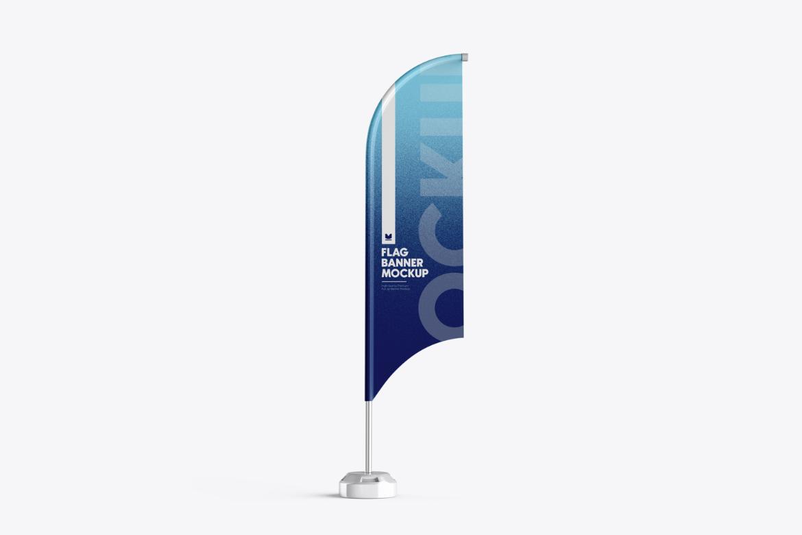 Corporate Advertisement Flag Mockup