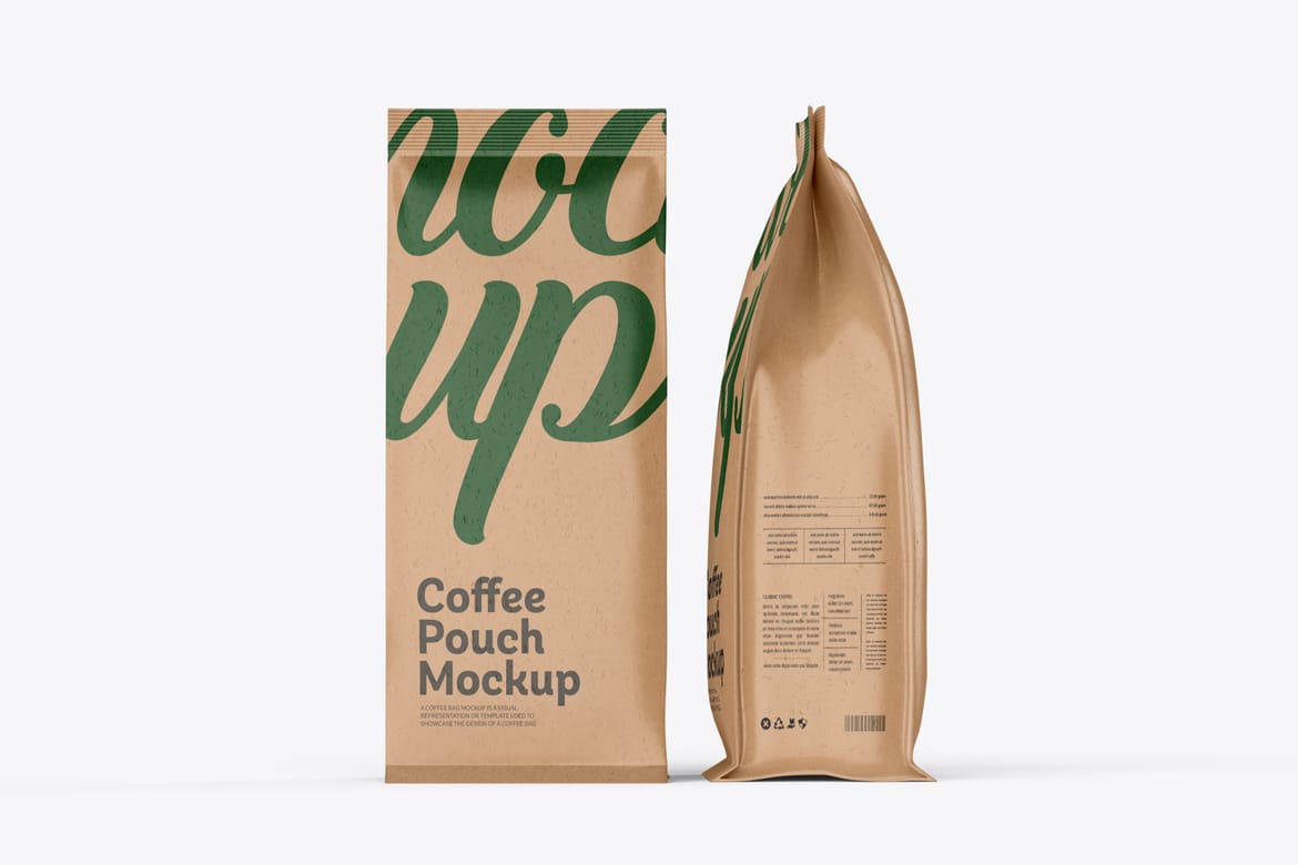Coffee Pouch Mockup 