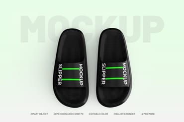 Plastic Slipper PSD Mockup