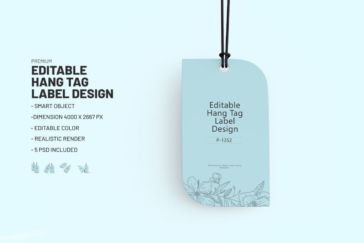 Hang Tag PSD Mockup