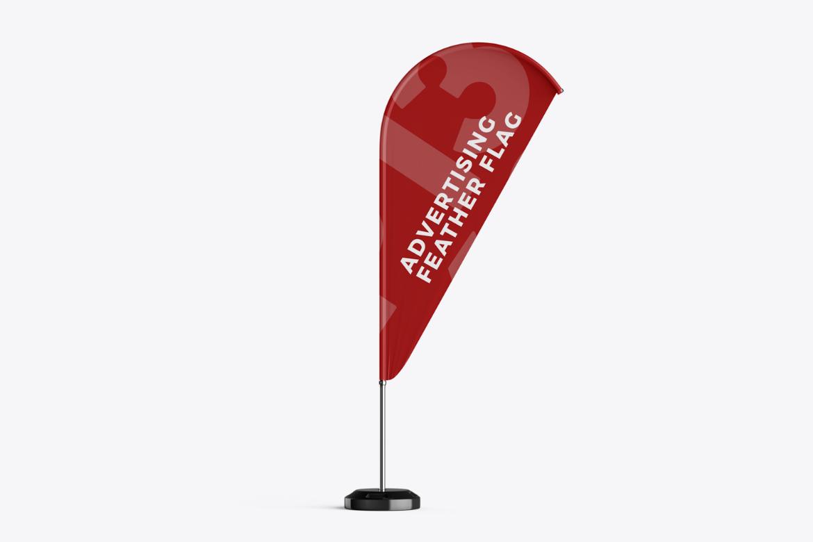 Advertising Feather Flag Mockup