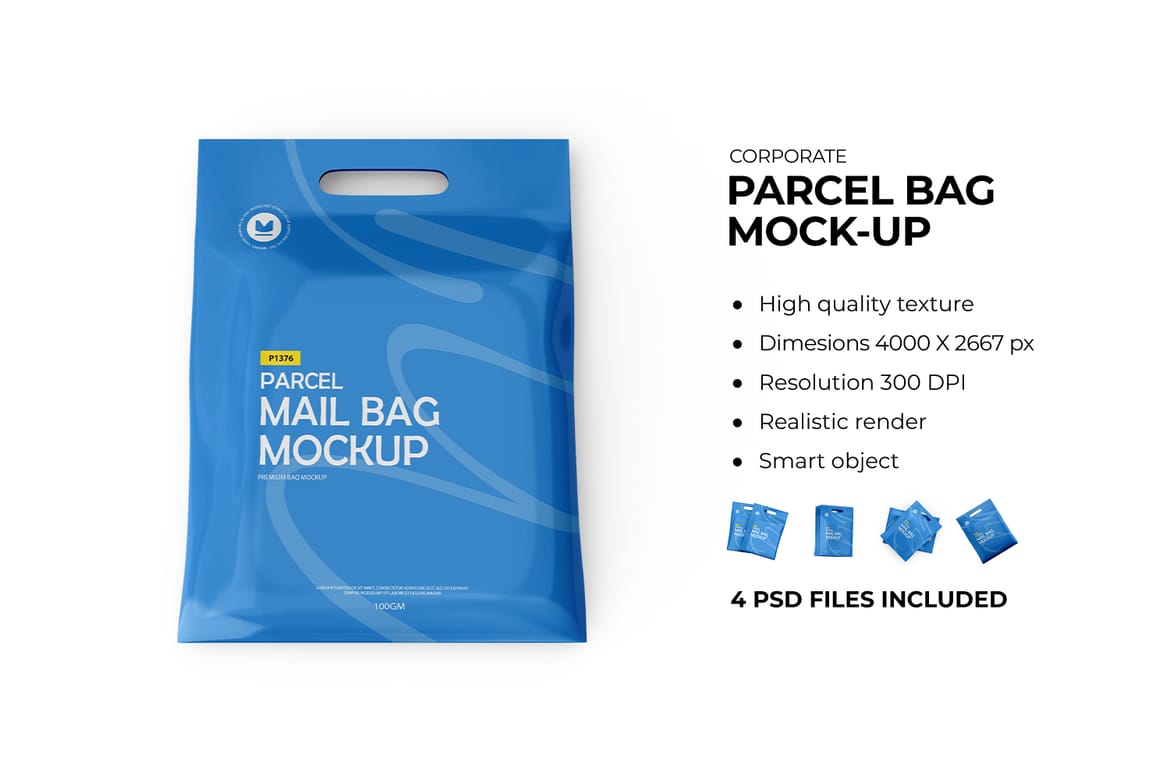Plastic Shopping Bag Mockup