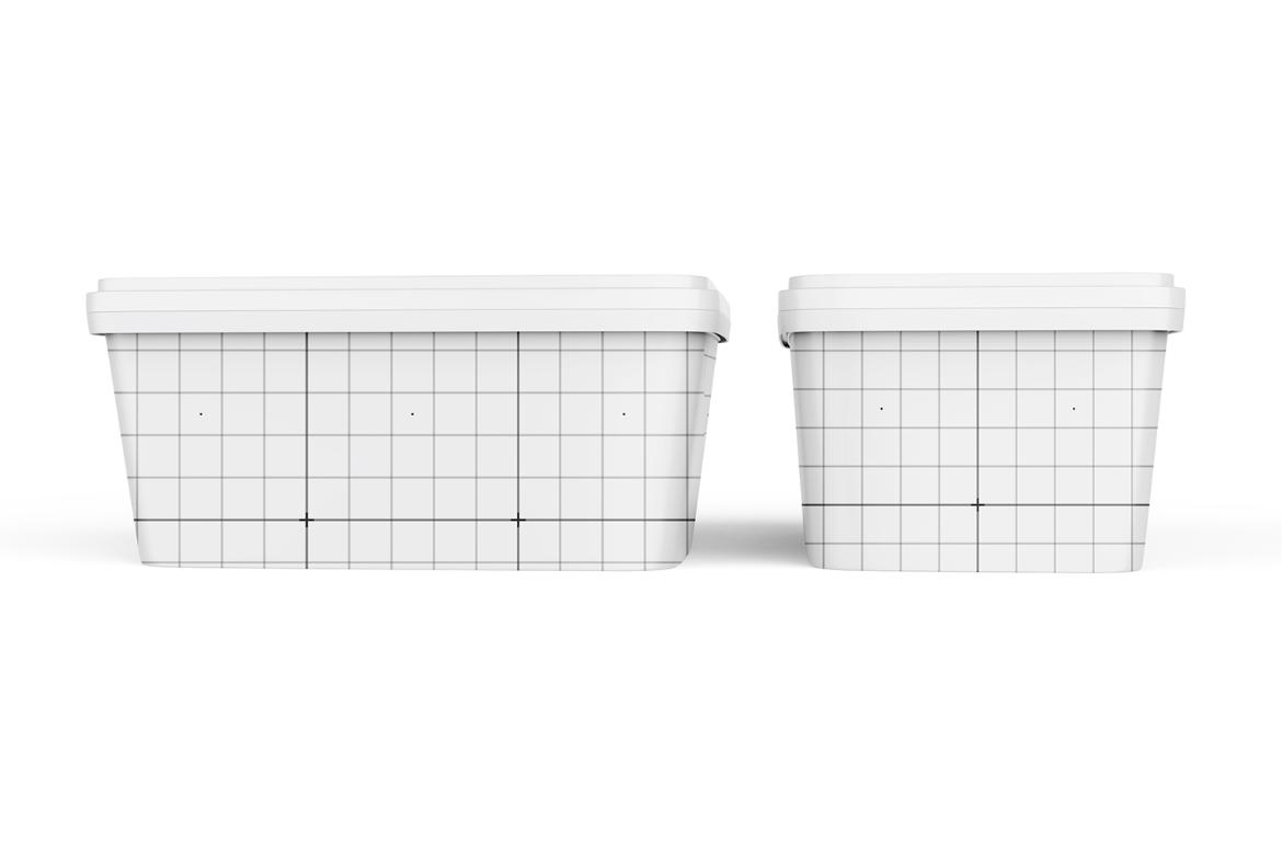 Ice Cream Container Box Mockup