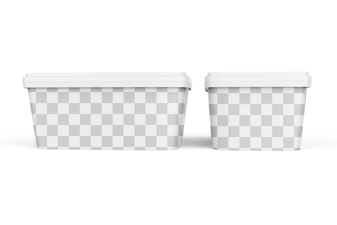 Ice Cream Container Box Mockup