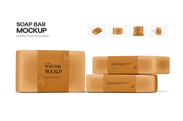Soap Bar  PSD Mockup 