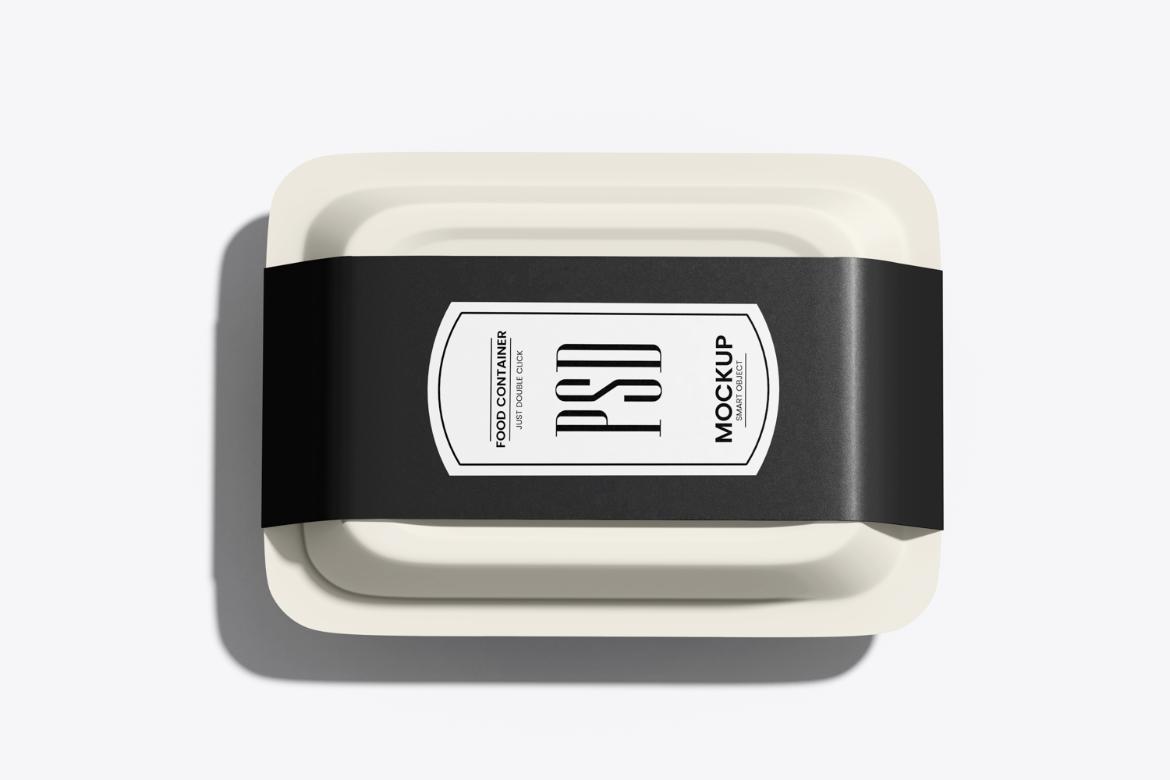 Food Tray Container Mockup