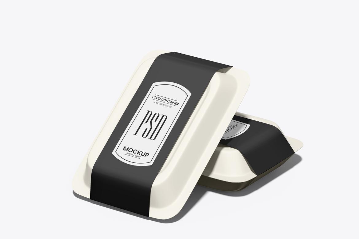 Food Tray Container Mockup