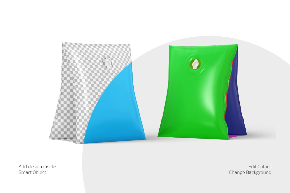 Swimming Arm Bands Mockup Set
