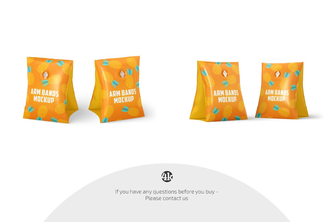 Swimming Arm Bands Mockup Set
