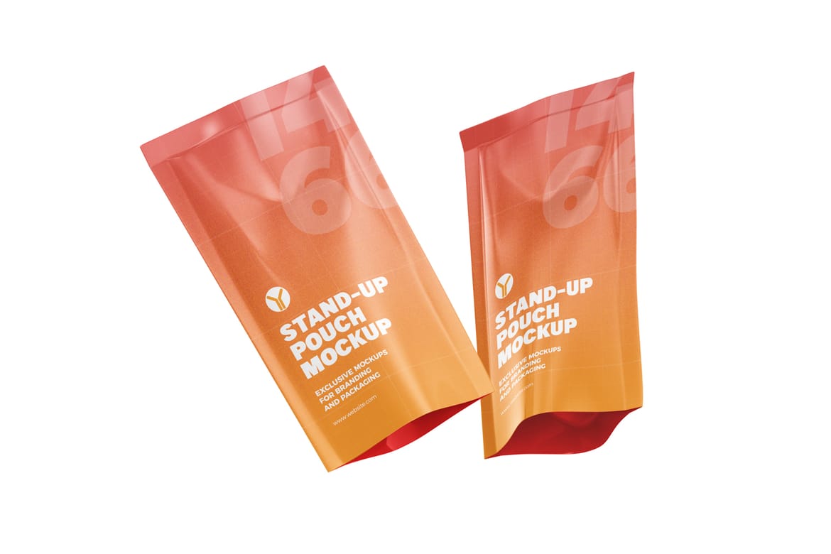 Coffee Pouch Bag Mockup 