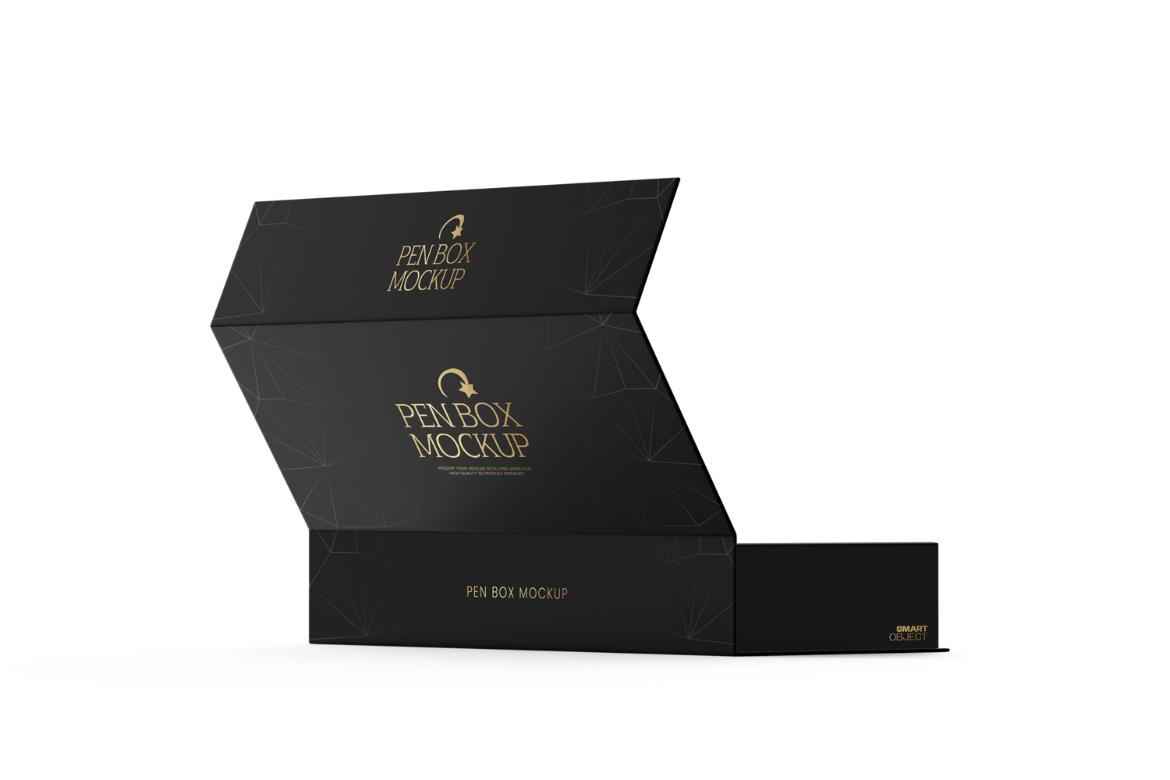 Rectangle Magnetic Gift Box Mockup
