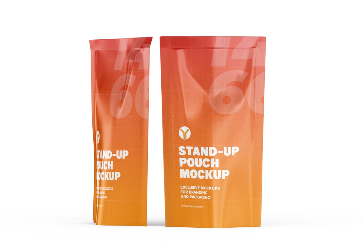 Coffee Pouch Bag Mockup 