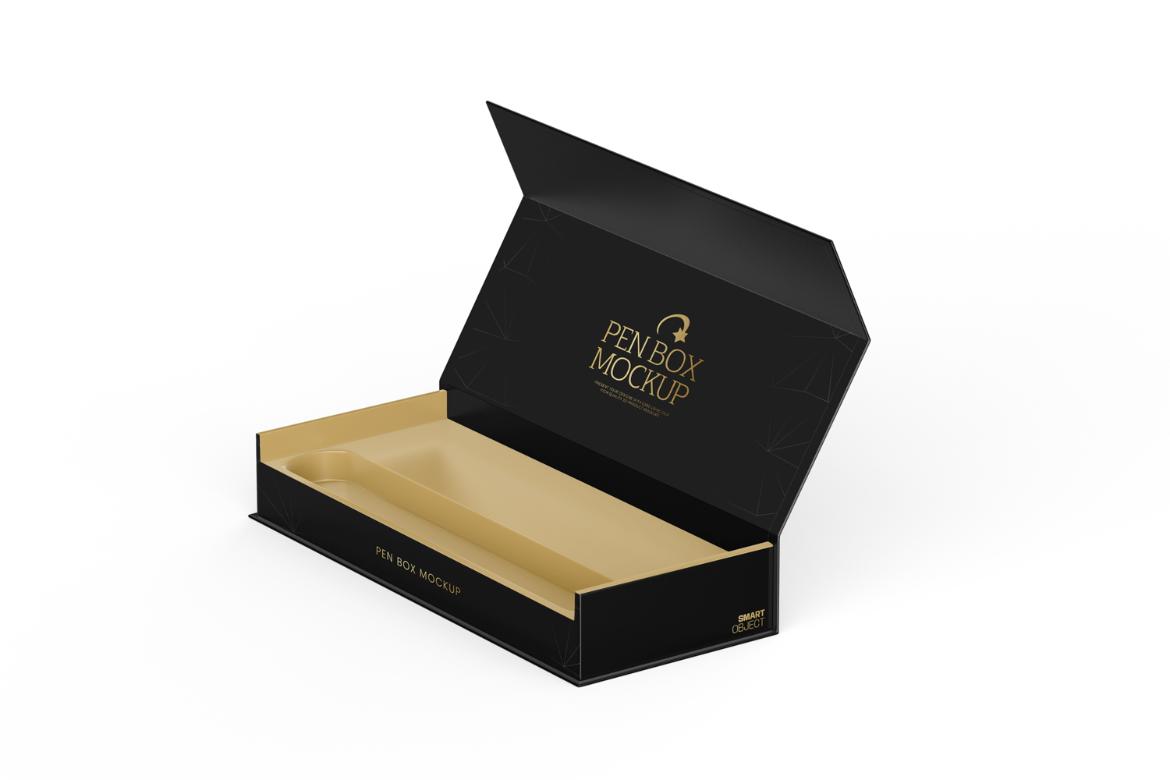 Rectangle Magnetic Gift Box Mockup
