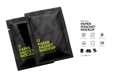 Sachet Packaging Mockup 