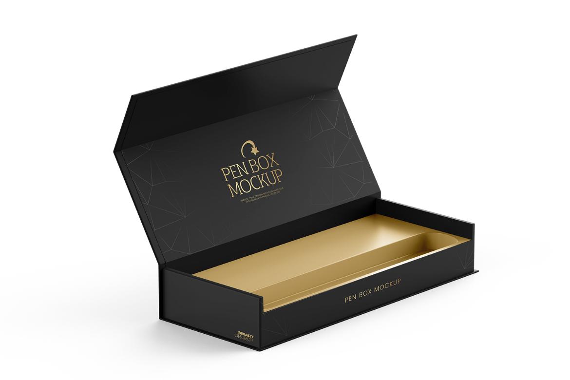 Rectangle Magnetic Gift Box Mockup