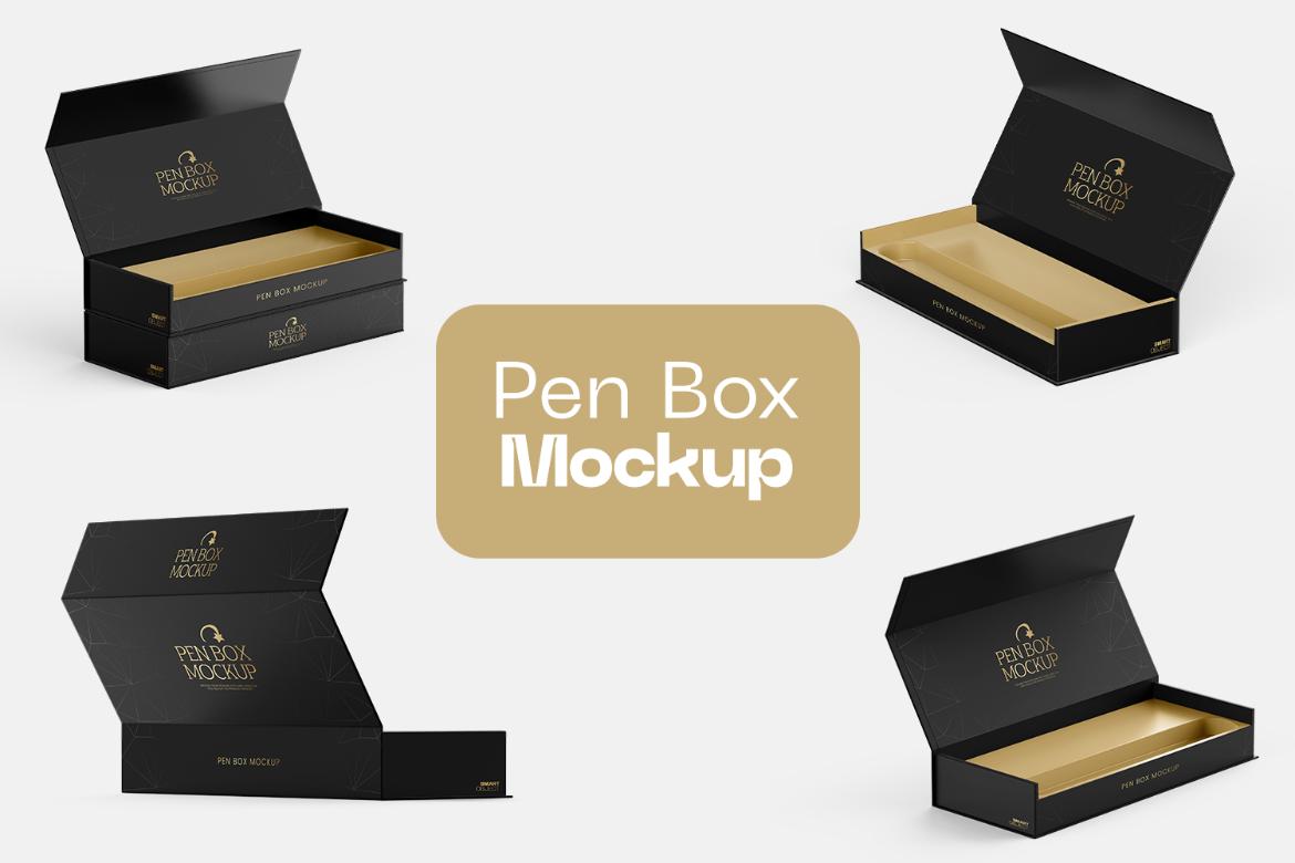 Rectangle Magnetic Gift Box Mockup