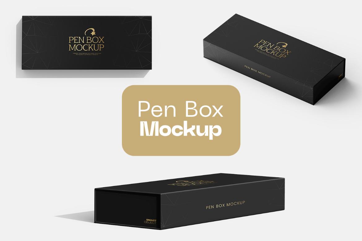Rectangle Magnetic Gift Box Mockup