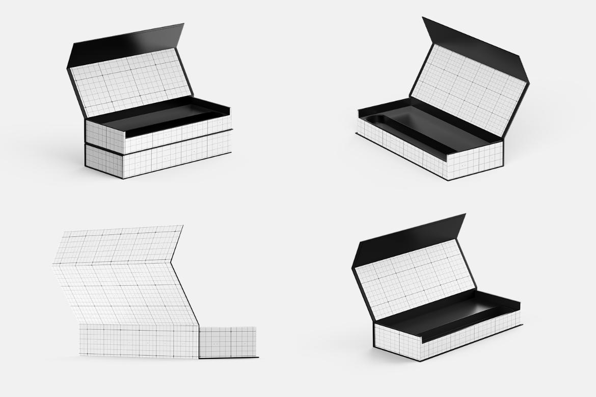 Rectangle Magnetic Gift Box Mockup