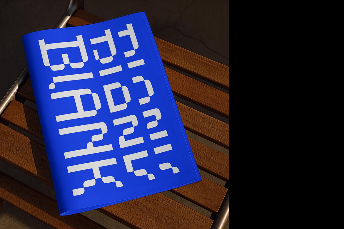 Folded Editorial Poster Mockup