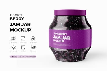 Jam Jar Mockup