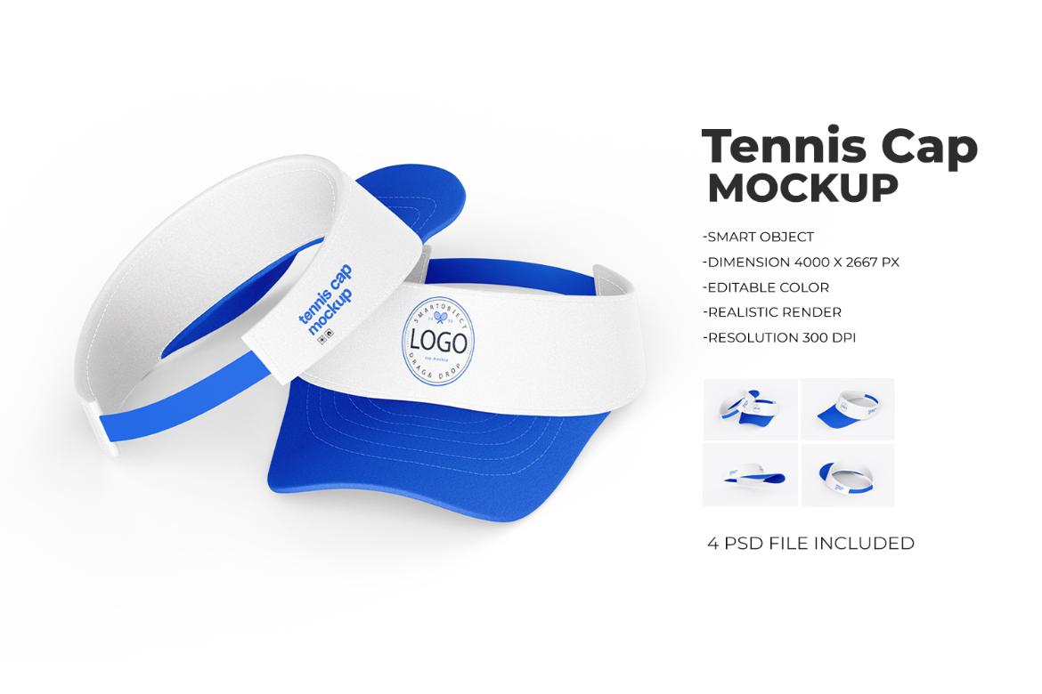Sun Visor Tennis Cap Mockup