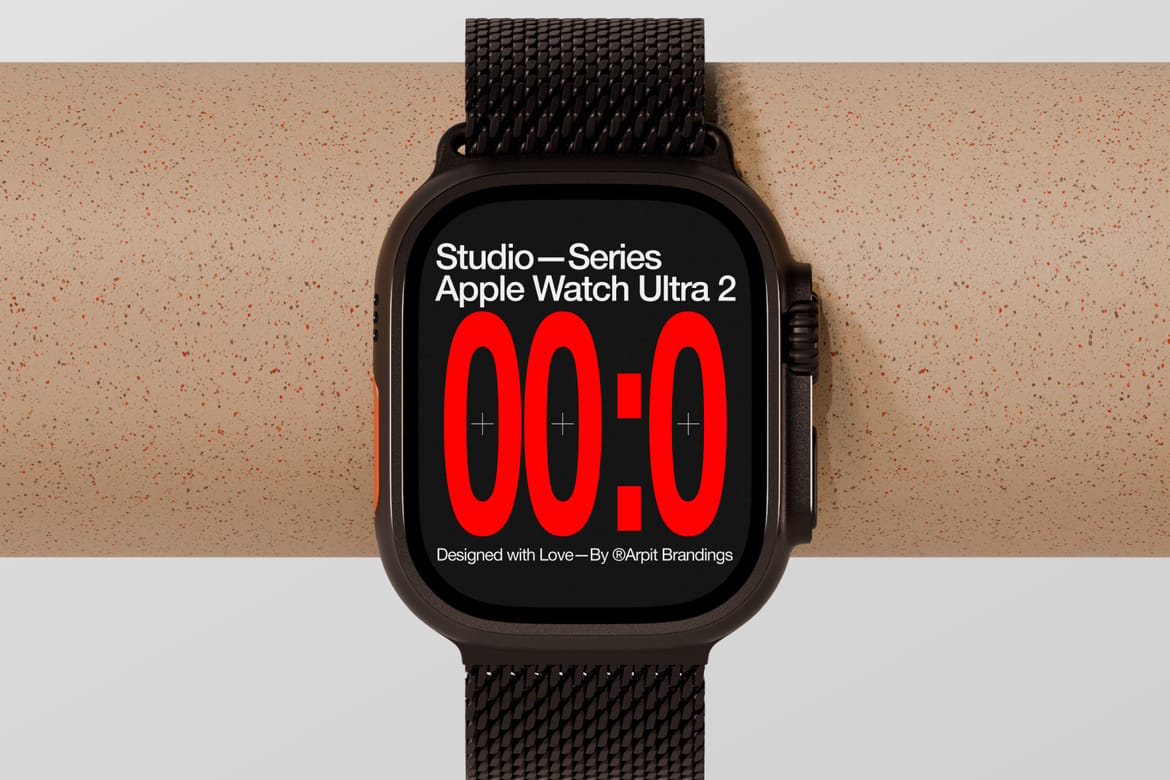 Apple Watch Ultra 2 Mockup (a)
