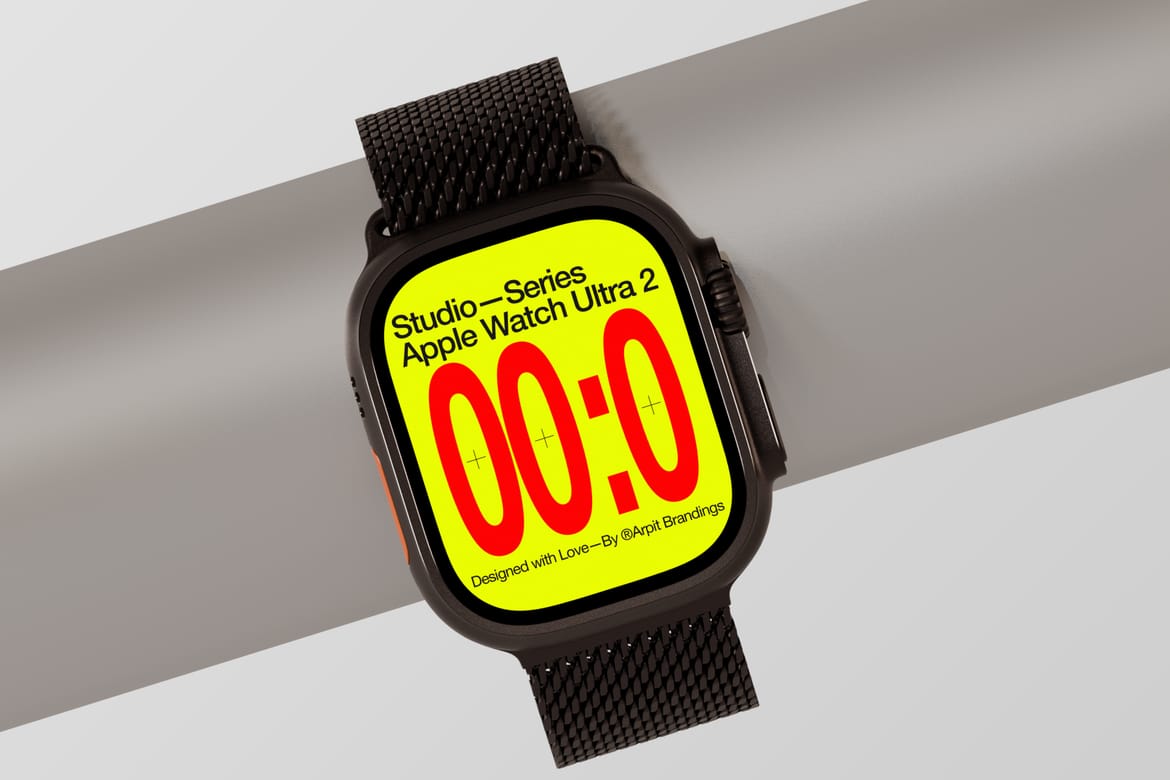 Apple Watch Ultra 2 Mockup (a)