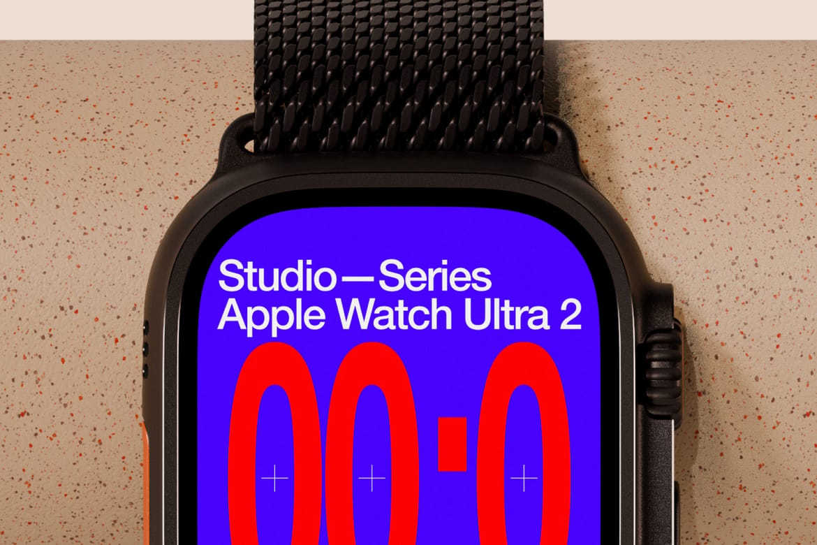 Apple Watch Ultra 2 Mockup (a)
