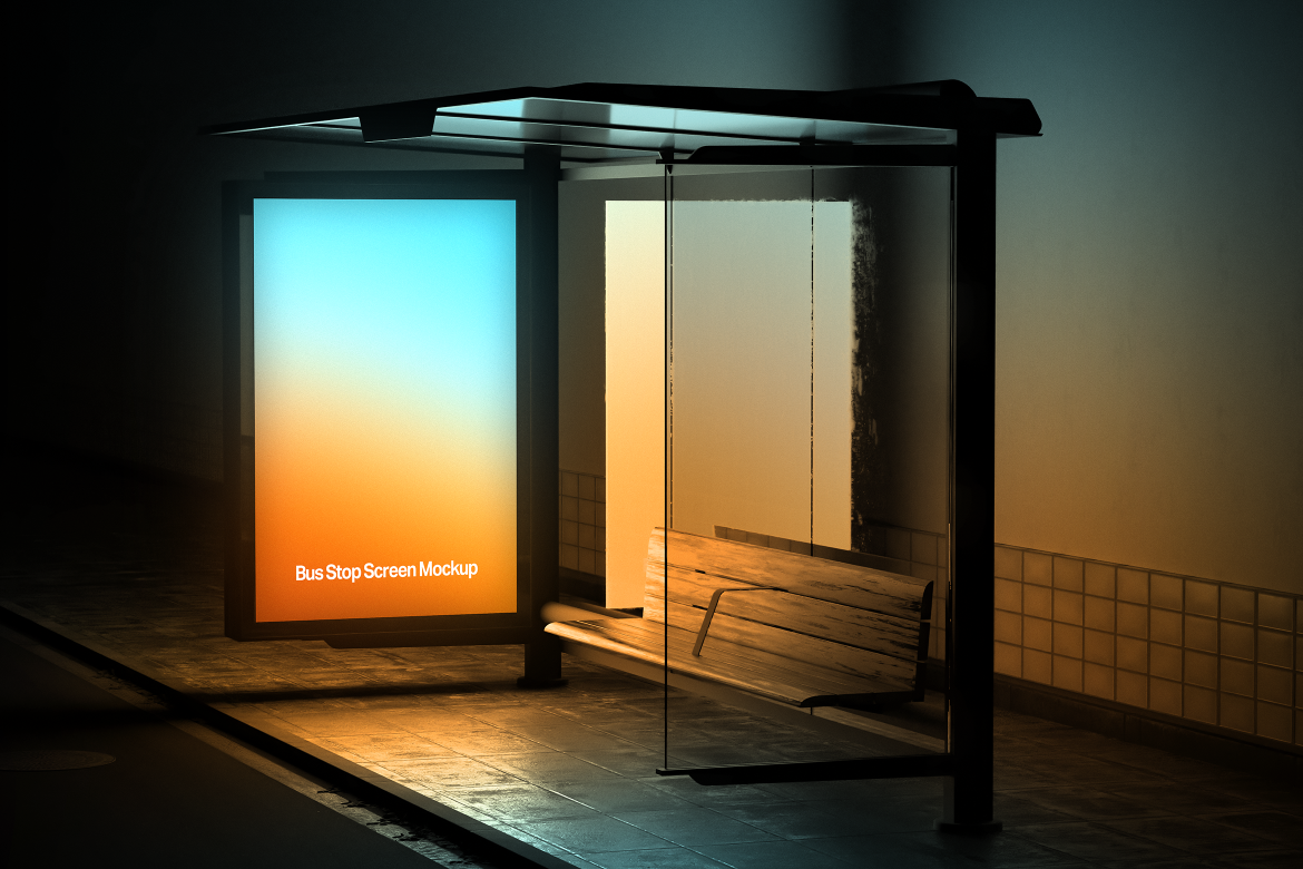 Bus Stop Screen Mockup
