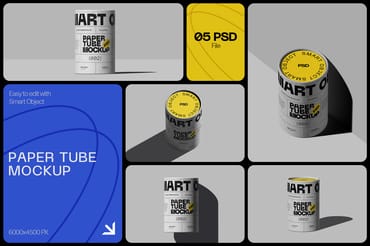 Paper Tube Mockup