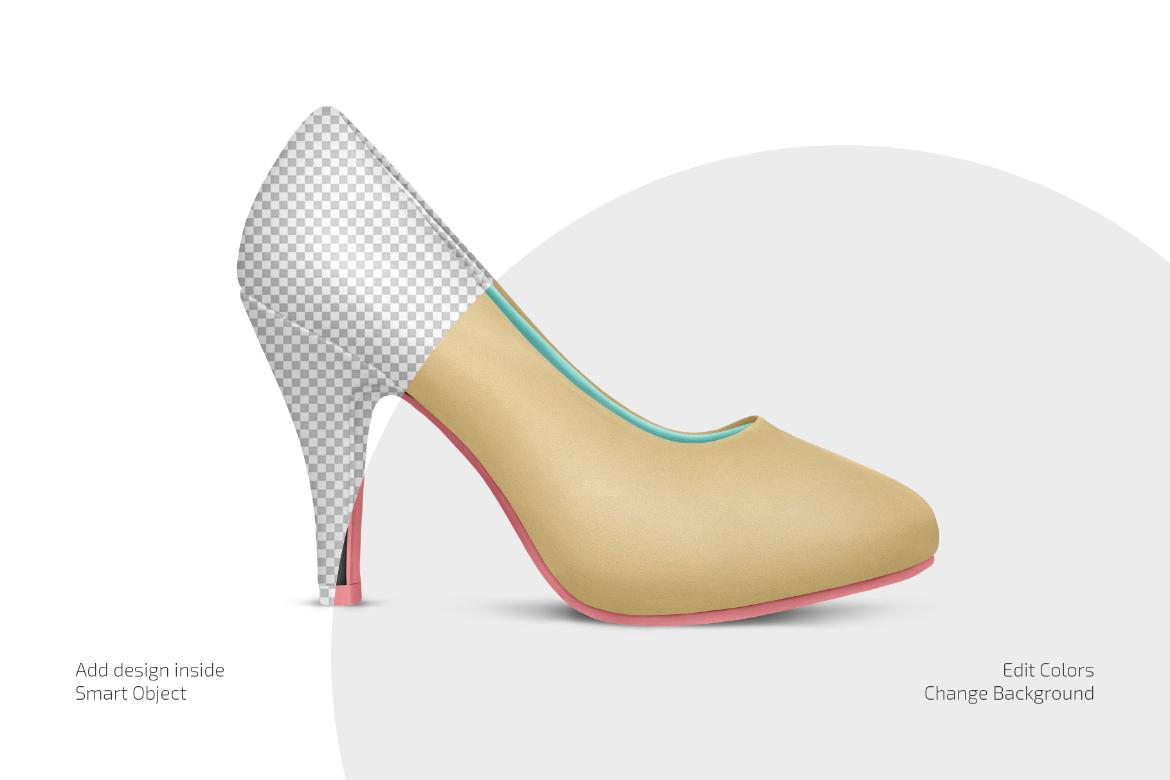 High Heels Shoes Mockup Set
