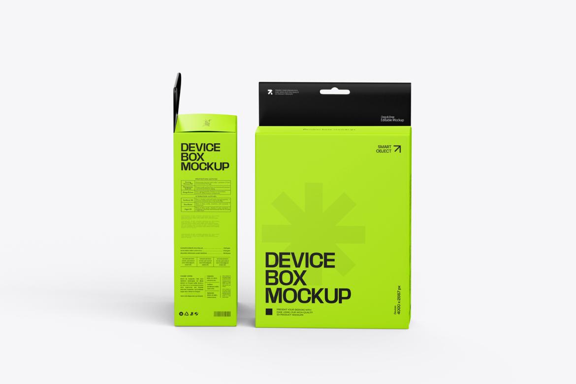 Hanging Mouse Box Mockup