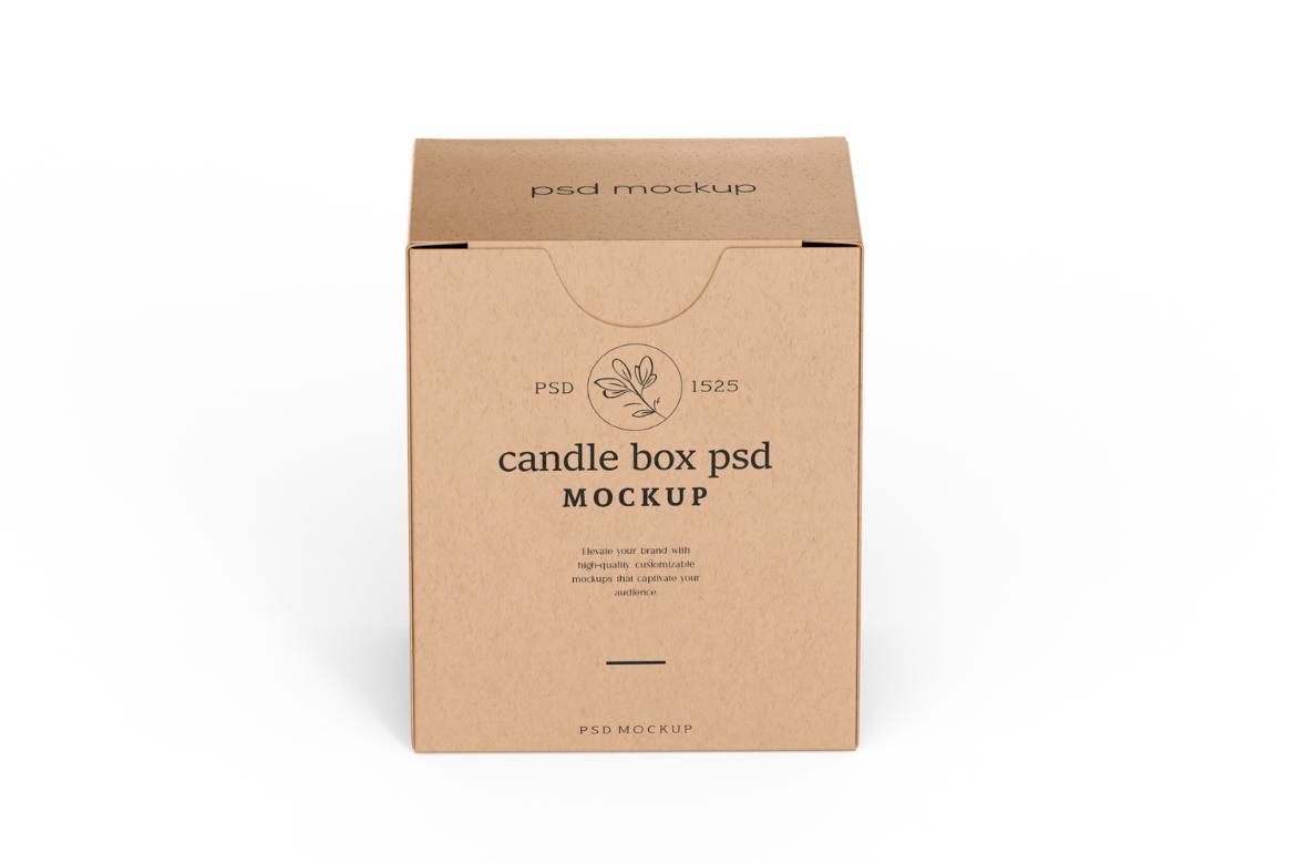 Candle Box Packaging Mockup