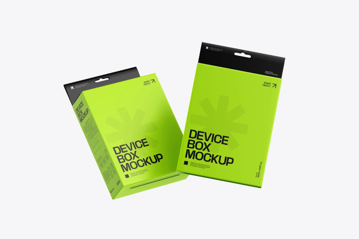 Hanging Mouse Box Mockup