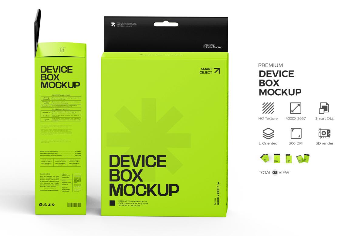 Hanging Mouse Box Mockup
