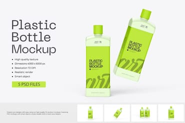 Plastic Bottle Mockup