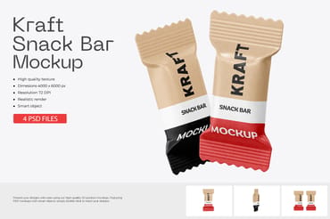Kraft Snack Bar Mockup 