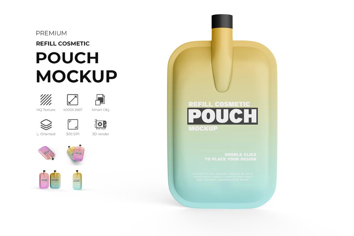Packaging Refill Pouch PSD Mockup
