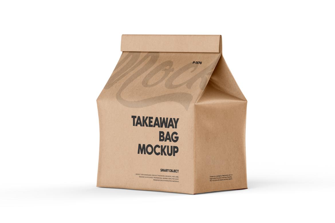Paper Lunch Bag Mockup
