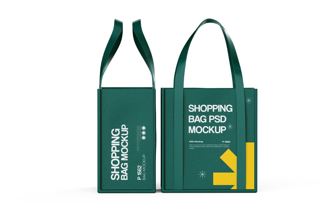 Customizable Stylish Shopping Bag PSD Mockup