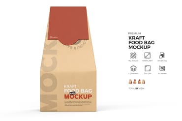 Kraft Paper Bag Mockup