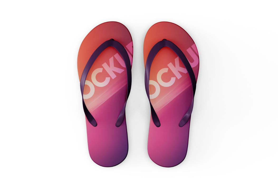 Summer Flip-Flop Sandal Mockup