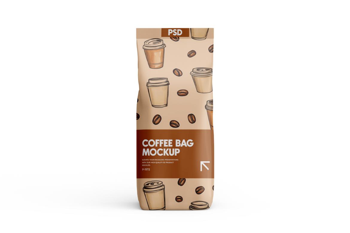 Coffee Pouch Bag Mockup
