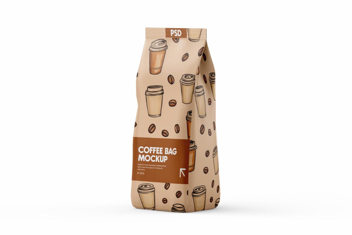 Coffee Pouch Bag Mockup