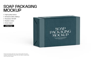 Soap Bar  PSD Mockup