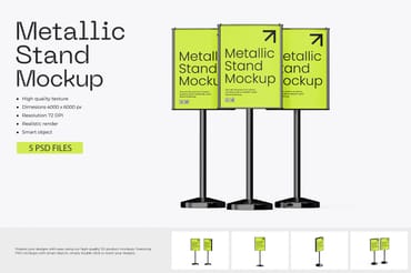 Advertising Billboard Stand Mockup